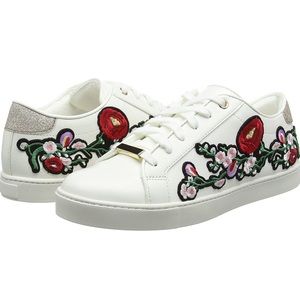 Women's Kinza Embroidered Lace-Up Sneakers, US 7